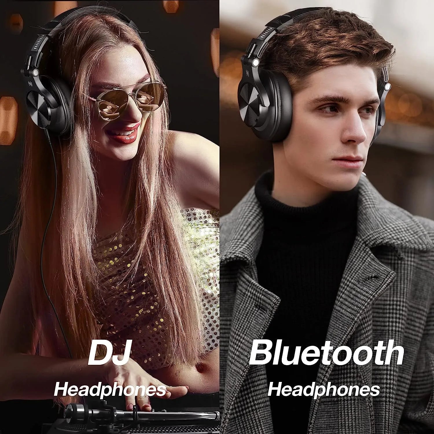 Headphones with Mic for PC and Mobile OneOdio A70 Wireless