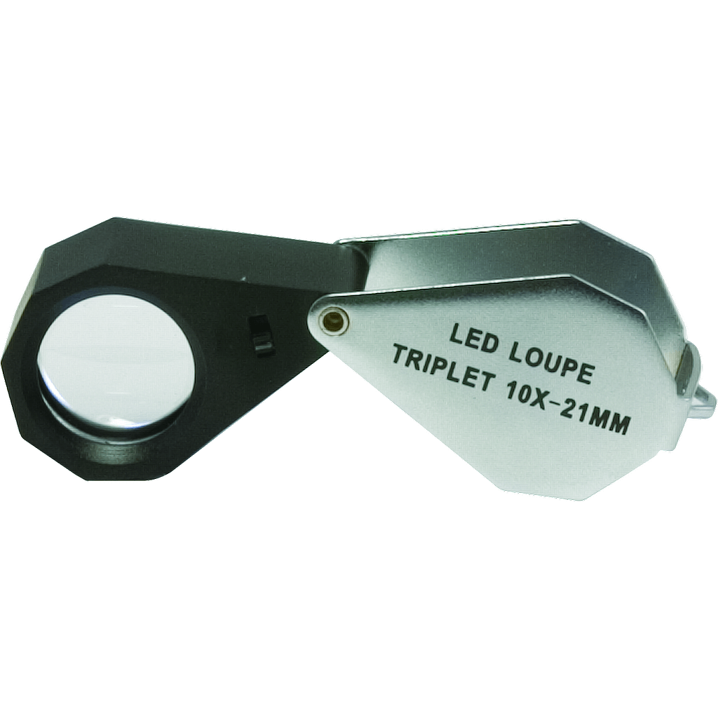 LED Jeweller's Magnifier Triplet, 3 pieces