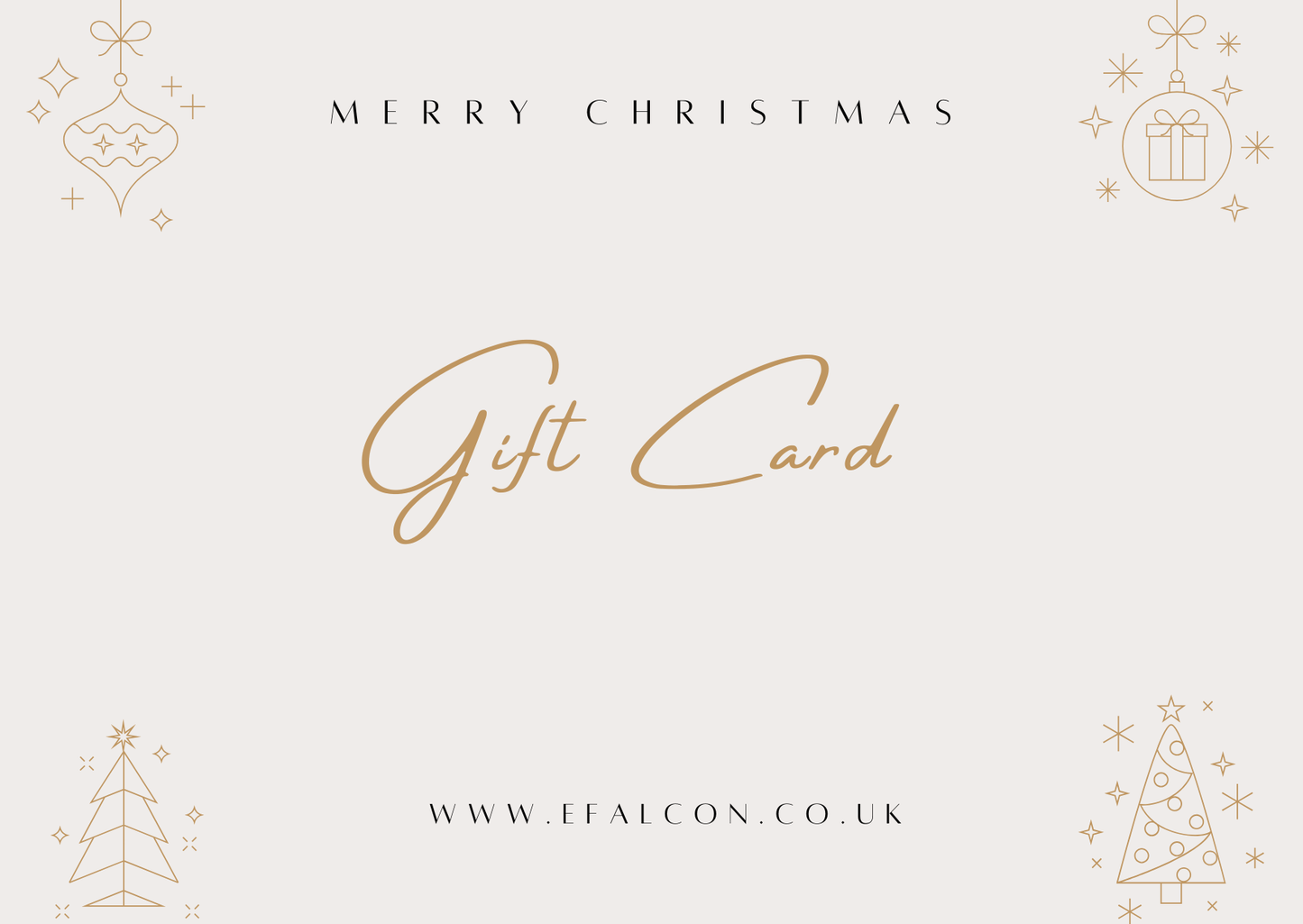 Рождественская подарочная карта