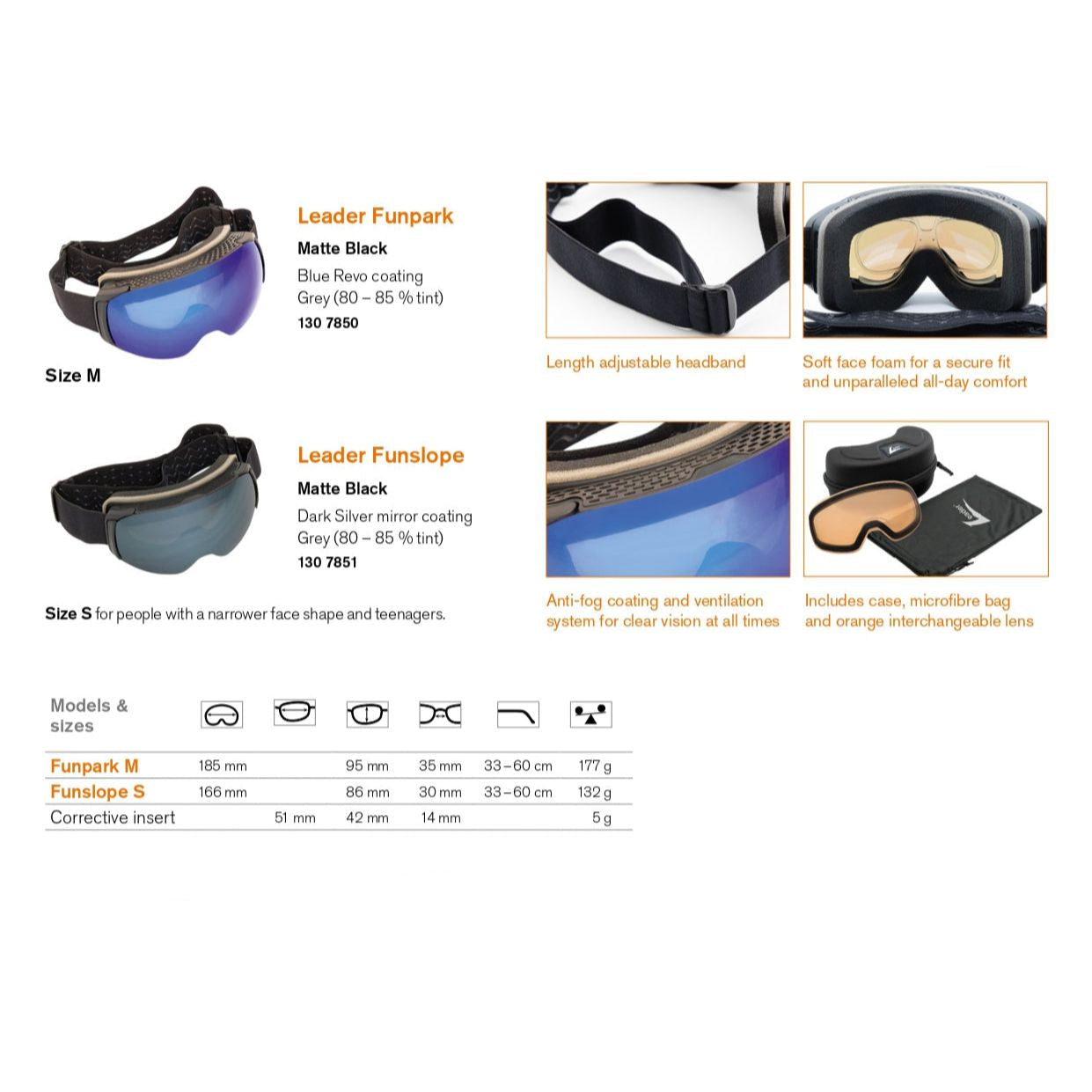 LEADER Ski & Snowboard Googles