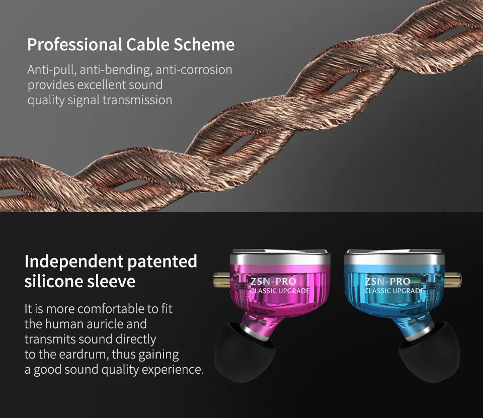 KZ ZSN PRO Hybrid Technology Earphones