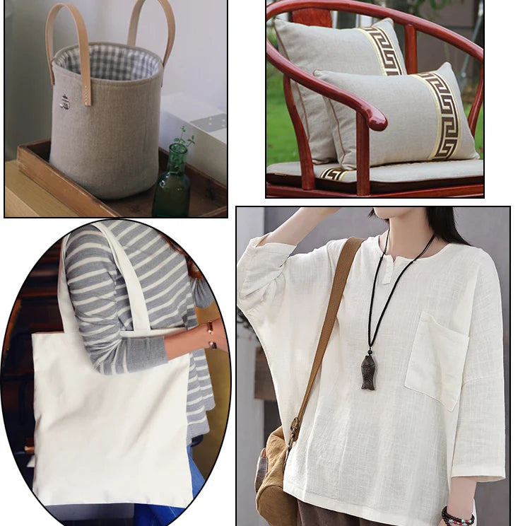 Ткань из хлопка и льна