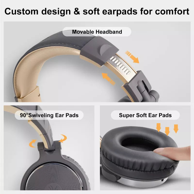 Passive Noise Isolation OneOdio Professional Studio DJ Headphones Wired 8