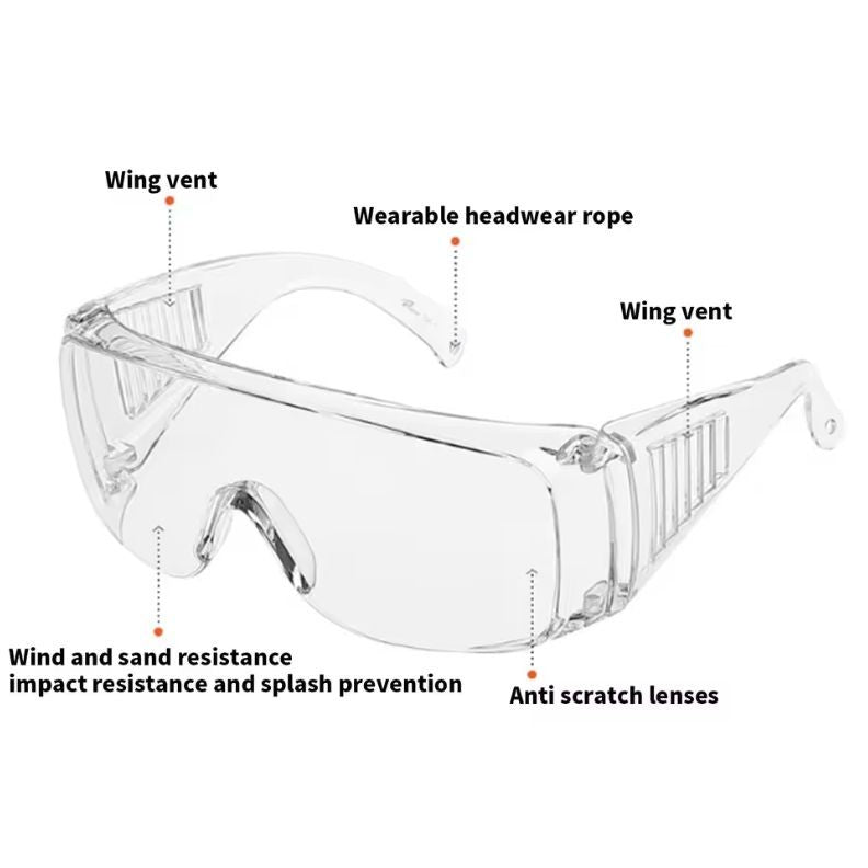 Safety Glasses Over Glasses