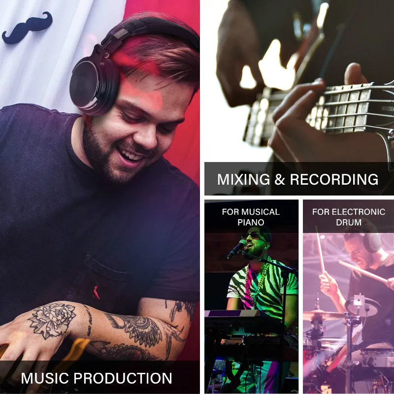 Passive Noise Isolation OneOdio Professional Studio DJ Headphones Wired 4
