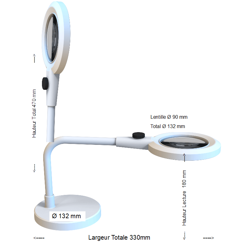 Magniloupe 2.5x Magnifying Lamp