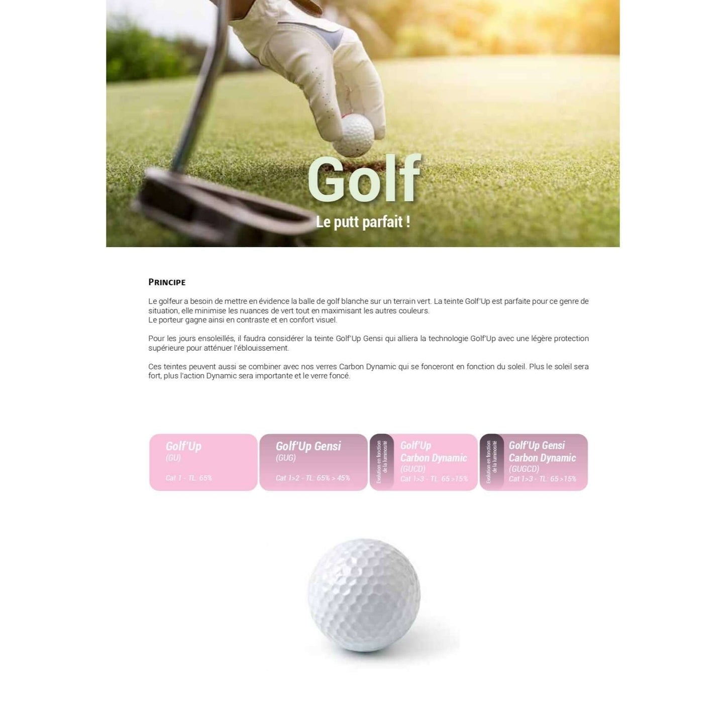 Очки Golf'Up для гольфа