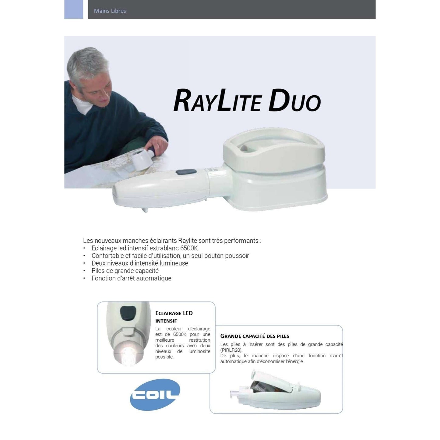 Опорная лупа RayLite Duo Coil