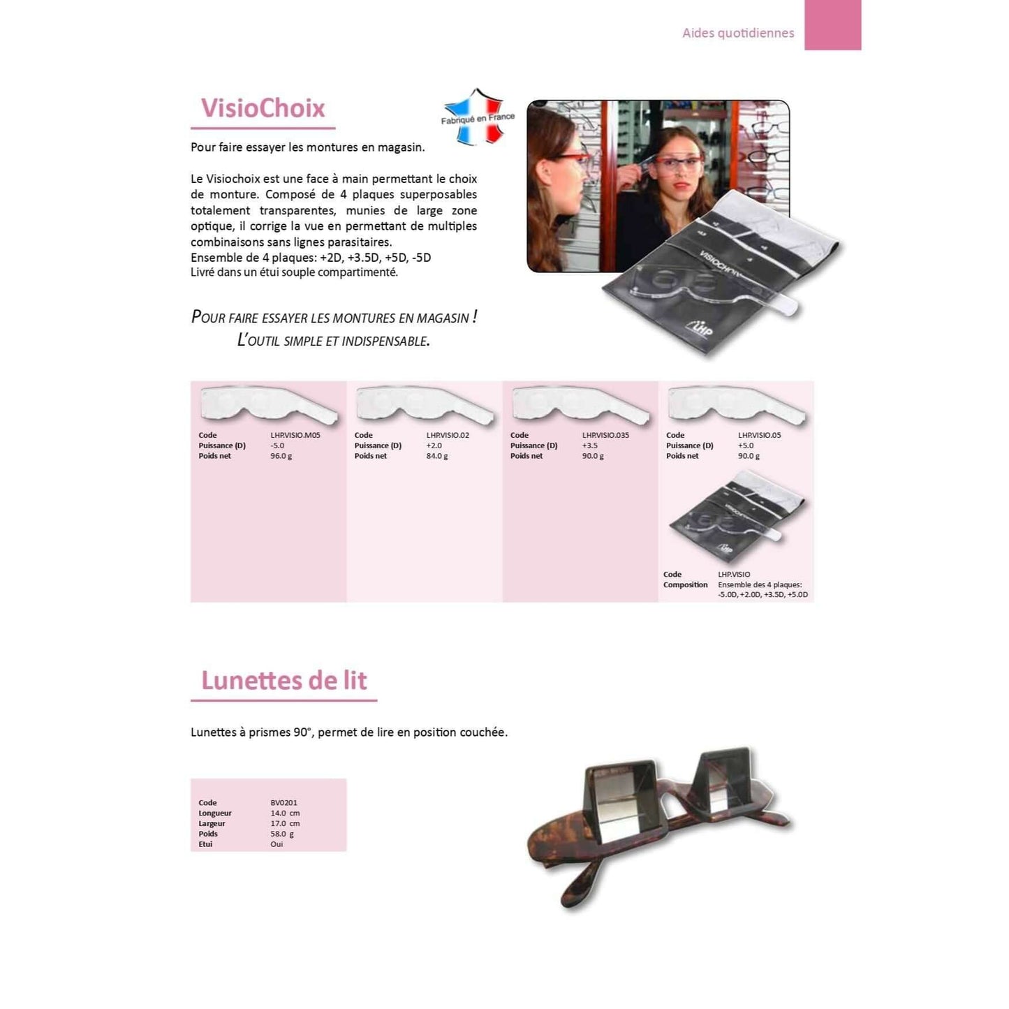 Visiochoix 4 plates