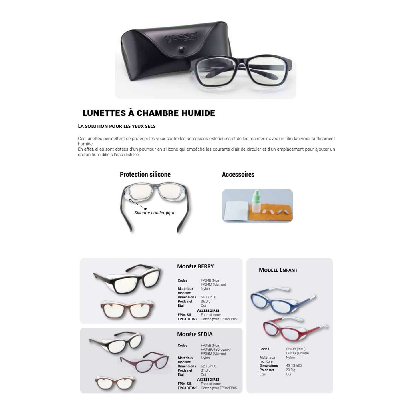 Prescription Frame Men's Moisture Chamber Glasses for Dry Eye