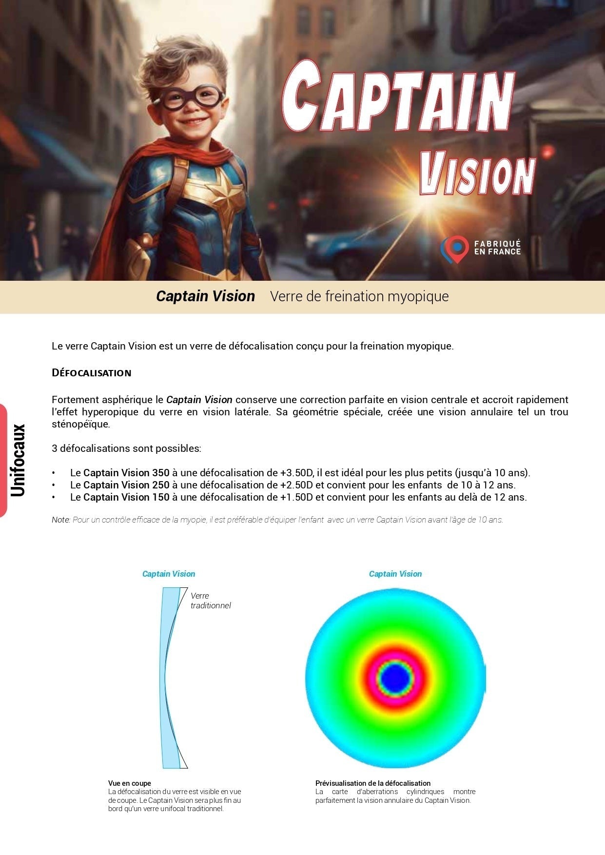 Очковые линзы Lesa Captain Vision для контроля близорукости