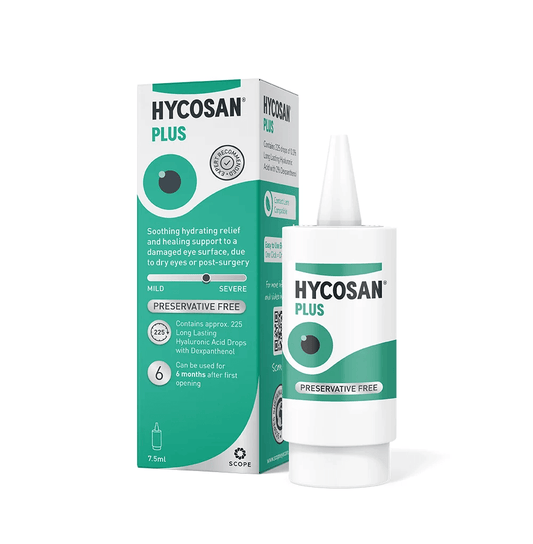 Vision Test and HYCOSAN PLUS Eye Drops for Regeneration of Injured Eye