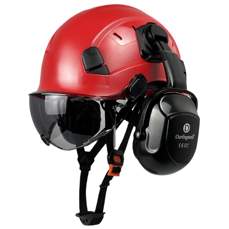 Darlingwell Construction Safety Helmet With Visor and Ear Muffs