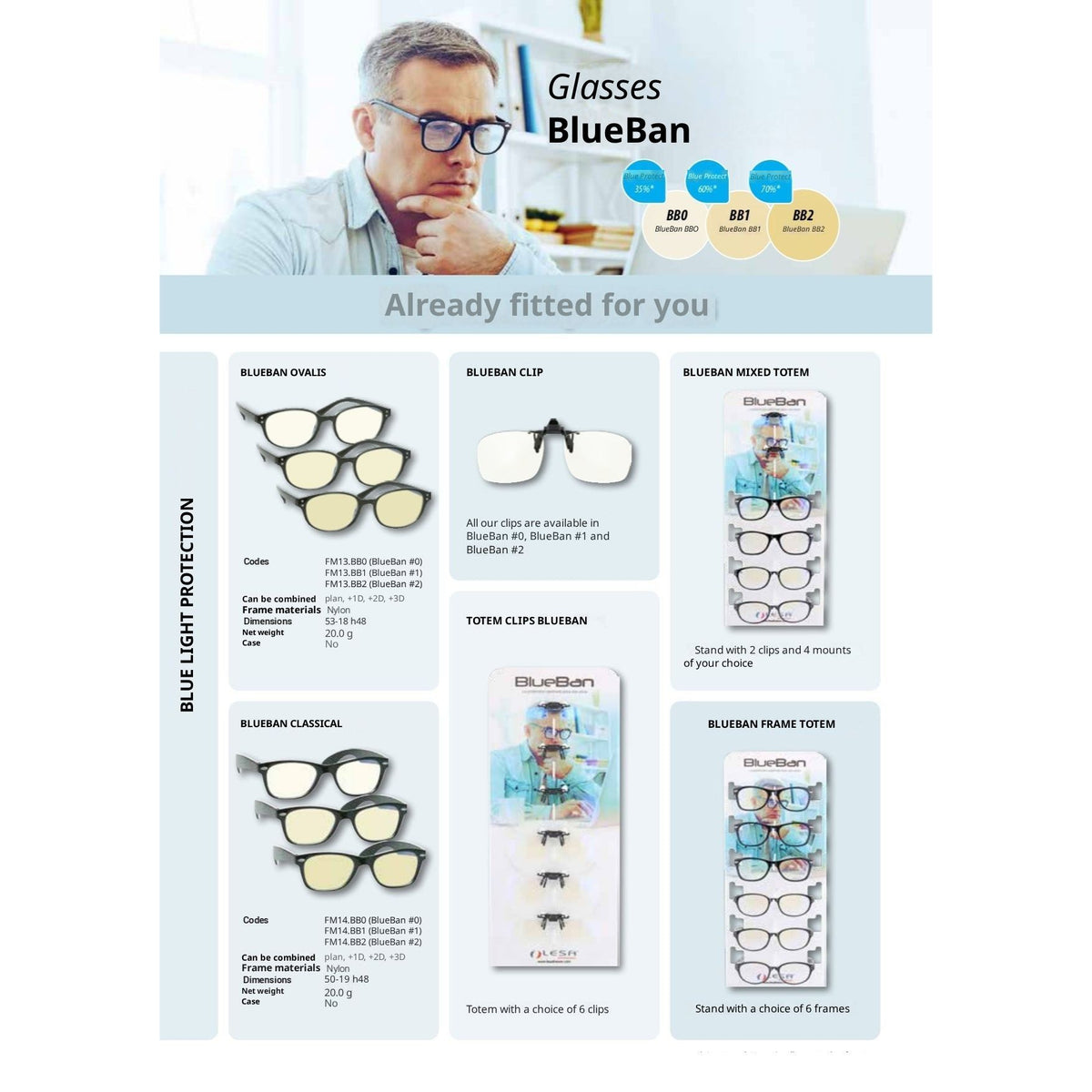 Prescription Glasses BlueBan Classic for Computer