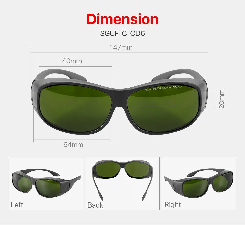 Cloudray Laser Safety Goggles 190-420nm & 850-1300nm