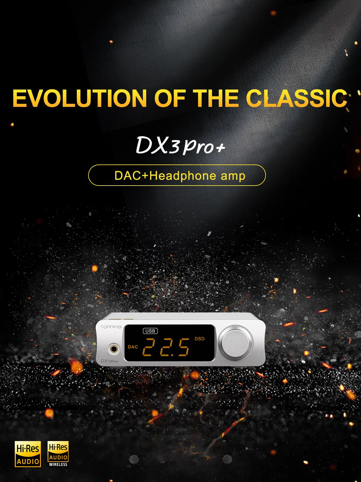 Topping DX3 PRO+ DAC Headphone Amplifier