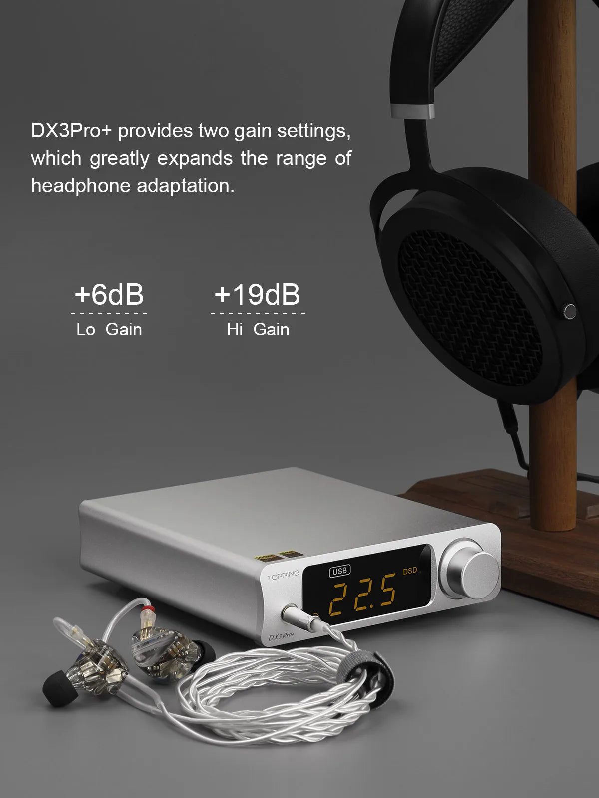 Topping DX3 PRO+ DAC austiņu pastiprinātājs