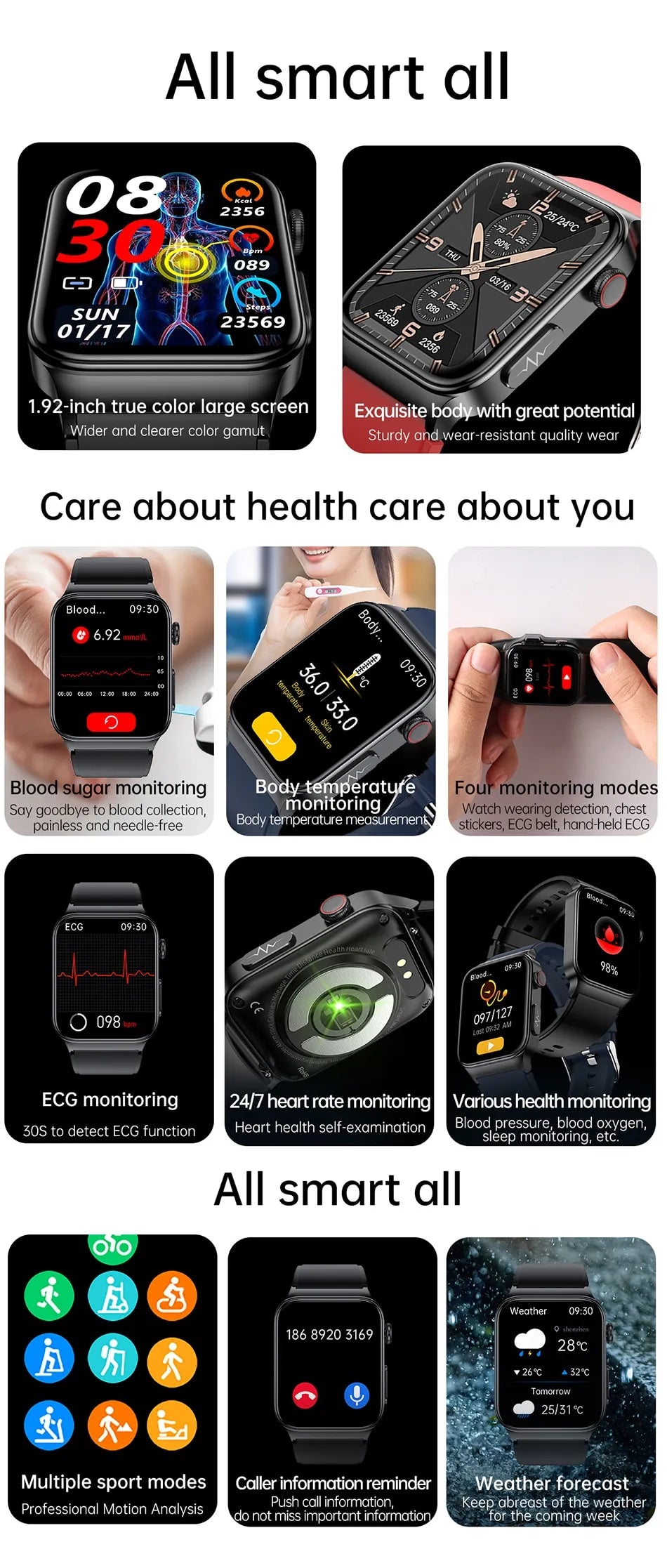 Lige Sport Smart Watch