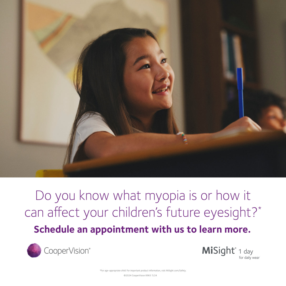 Free Trial Contact Lenses MiSight® 1 day for Myopia Control