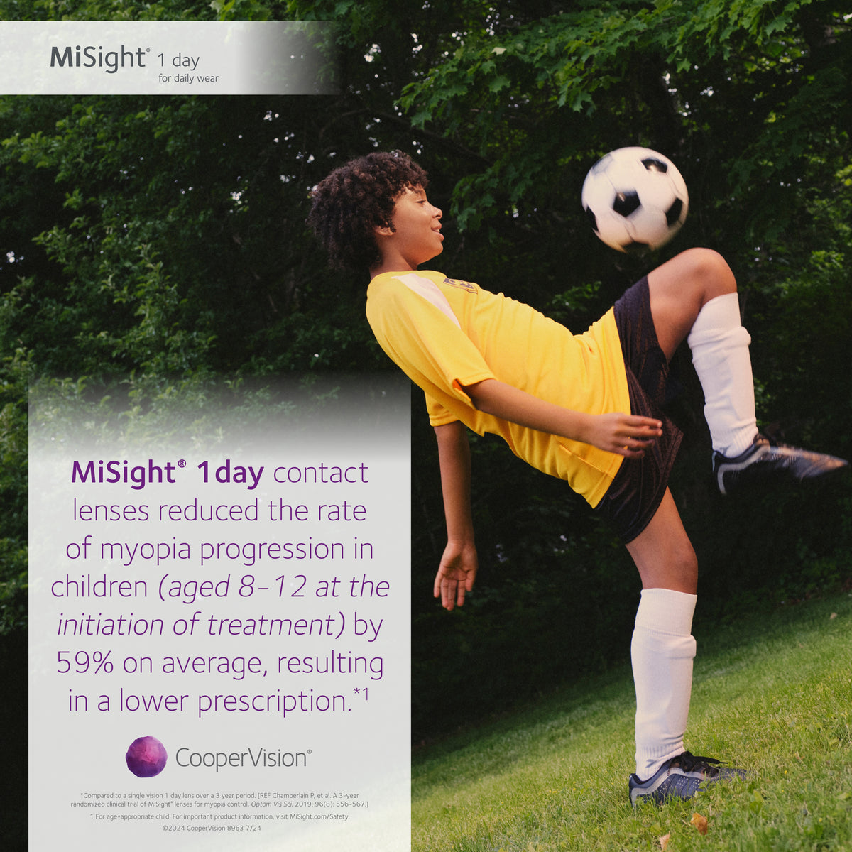 Free Trial Contact Lenses MiSight® 1 day for Myopia Control