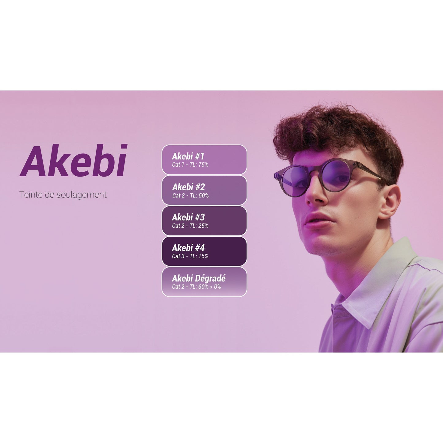 Очки-фильтры Akebi от мигрени, 4 шт.