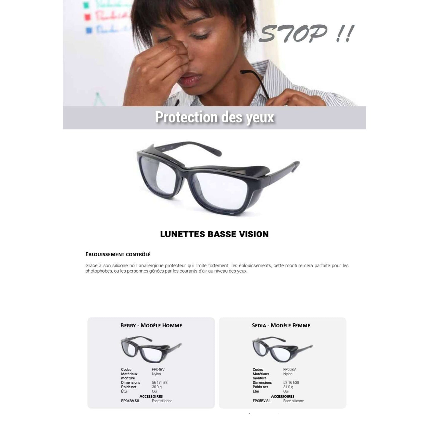 Women's Low Vision Glasses efalcon