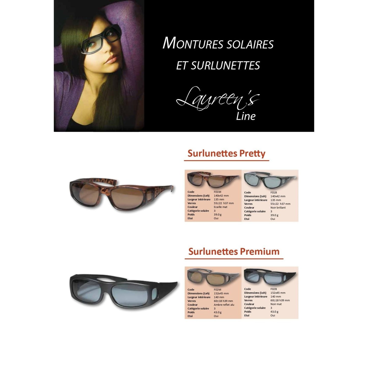 Laureen's Line Essential vīriešu saulesbrilles, 6 gab