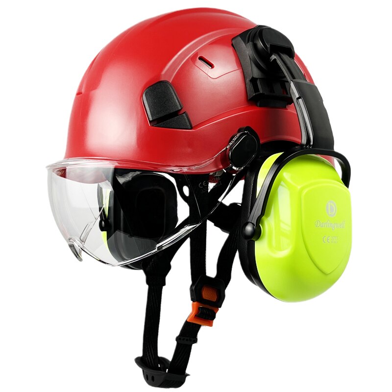 Darlingwell Construction Safety Helmet With Visor and Ear Muffs