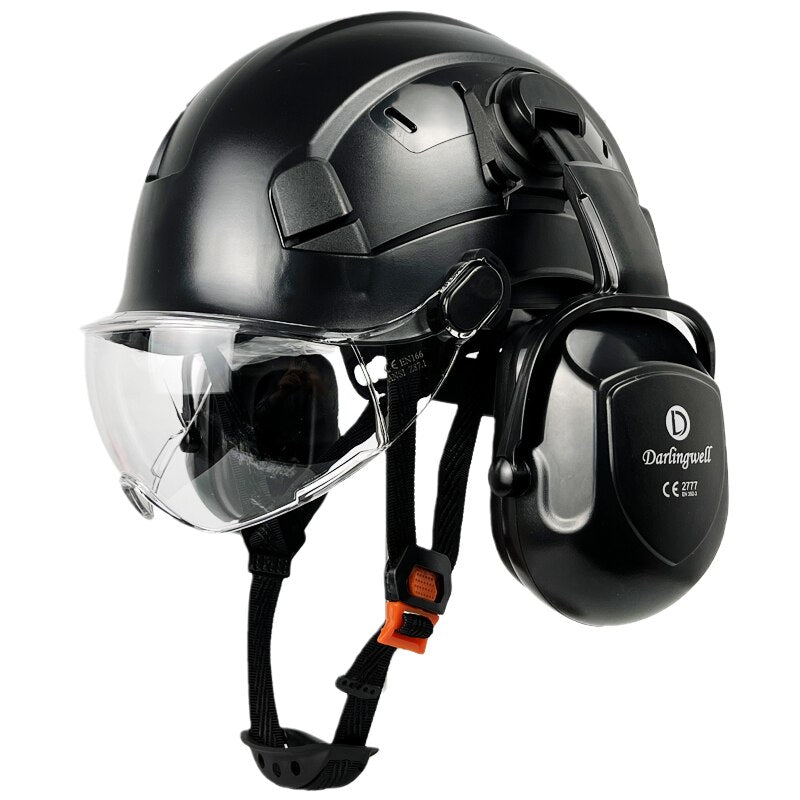 Darlingwell Construction Safety Helmet With Visor and Ear Muffs