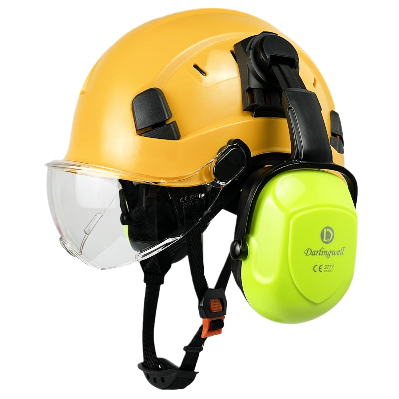 Darlingwell Construction Safety Helmet With Visor and Ear Muffs