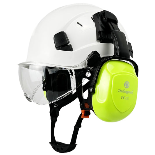 Darlingwell Construction Safety Helmet With Visor and Ear Muffs