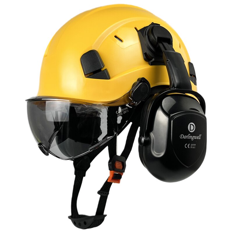 Darlingwell Construction Safety Helmet With Visor and Ear Muffs