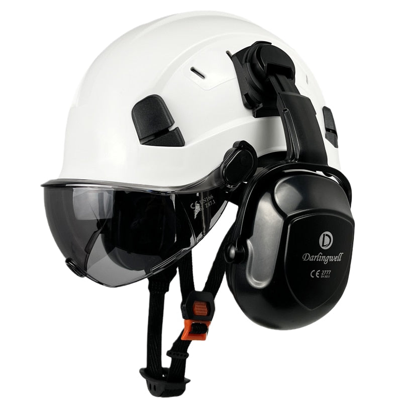 Darlingwell Construction Safety Helmet With Visor and Ear Muffs